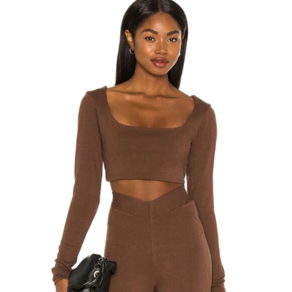 LPA - Nora Top in Chocolate Brown NWT Size XS - Picture 1 of 3